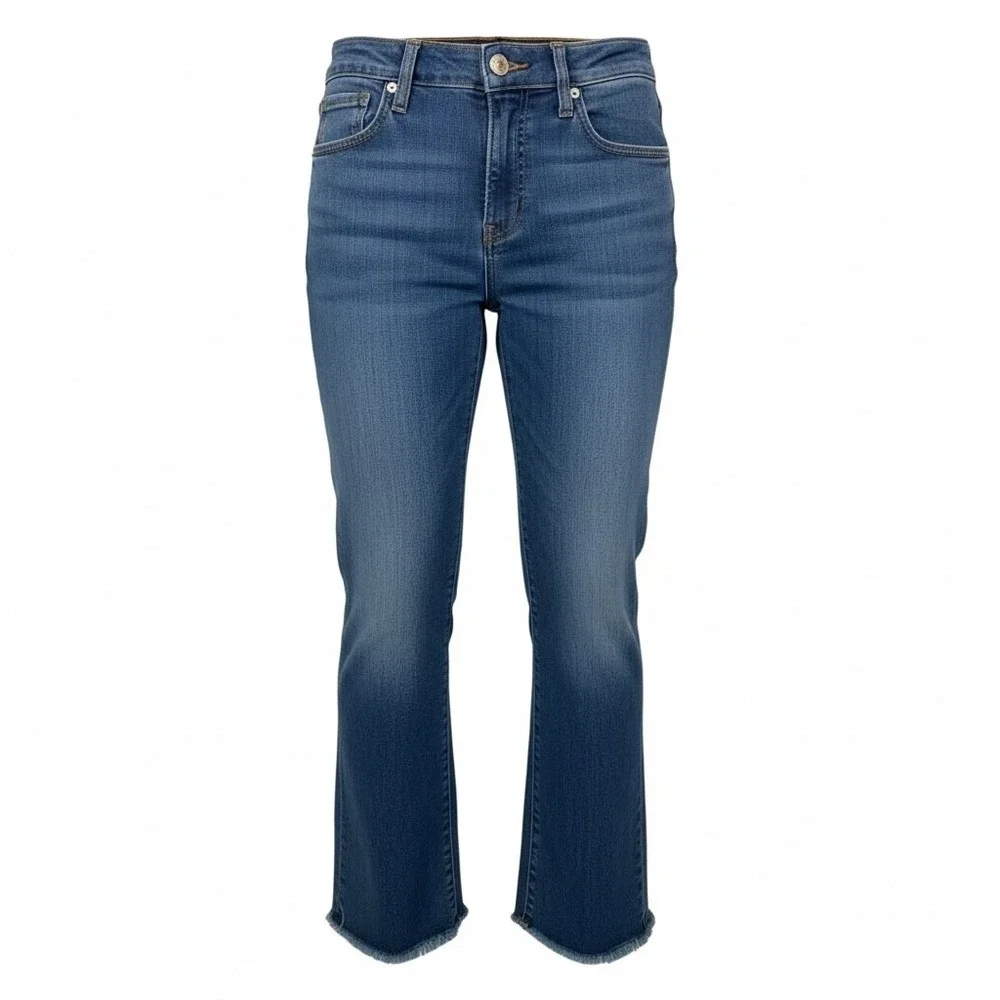Veronica Beard Carly Skinny Jeans Womens Size 23 Sunrise Blue‎ Frayed Hem NWT